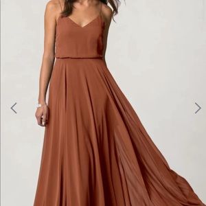 Jenny Yoo Bridesmaid dress in terracotta
